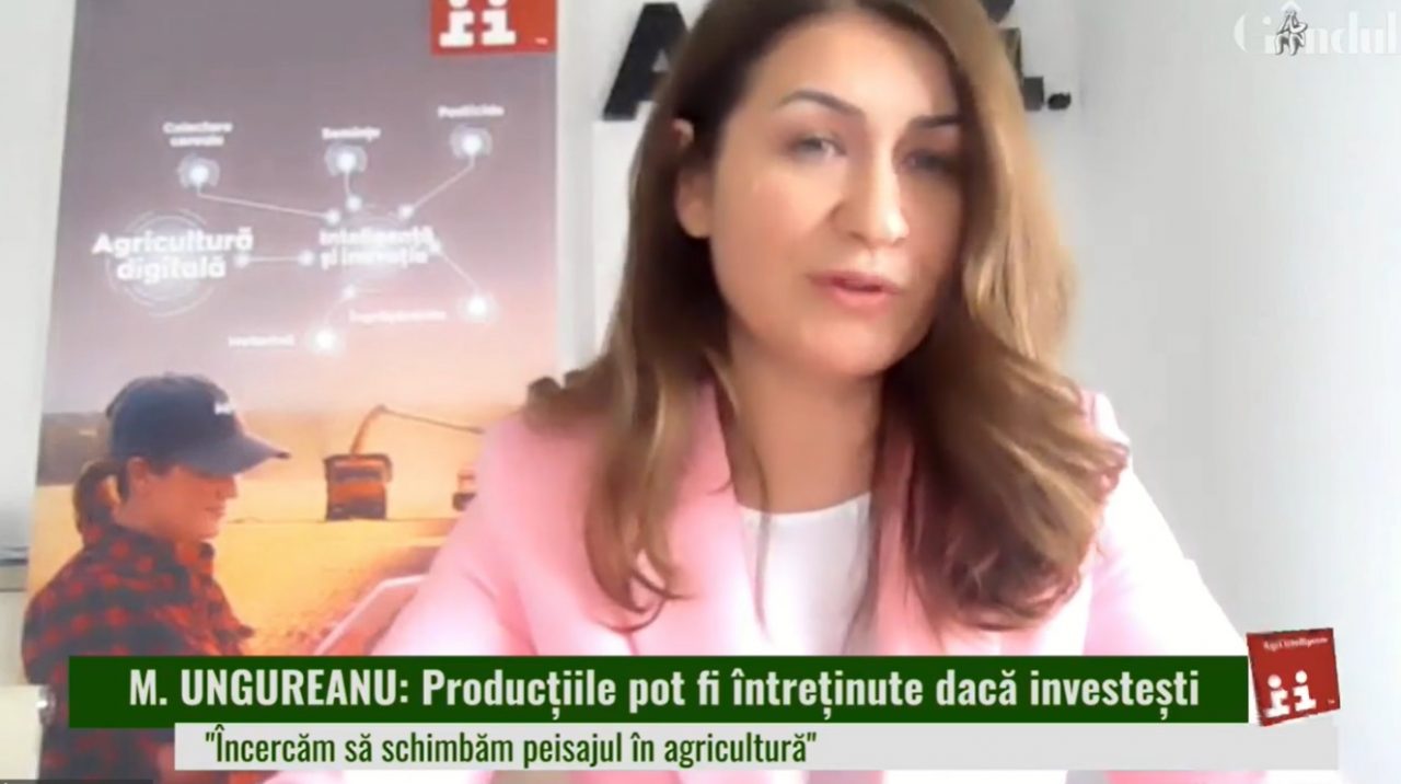 Conferința digitală „Go Agro”. Monalisa Ungureanu, Agrii România: „Încercăm să contribuim la schimbarea peisajului în agricultură”