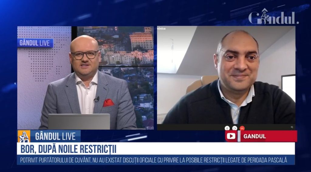 GÂNDUL LIVE. Gelu Duminică: Trebuie să rămânem în stare de alertă. Mesajul lui Iohannis a fost corect, cu excepția sintagmei că „ne înecăm la mal”