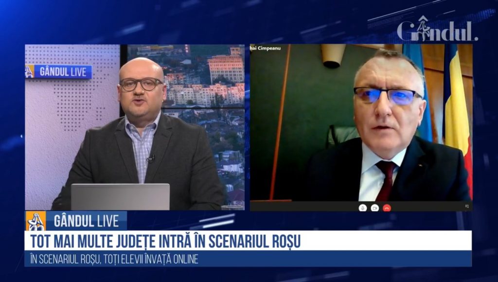 GÂNDUL LIVE. Sorin Cîmpeanu, ministrul Educației: „Azi vaccinăm persoana cu numărul 100.000 din sistemul de învățământ” / „Pierderile generate de predarea online sunt mari”