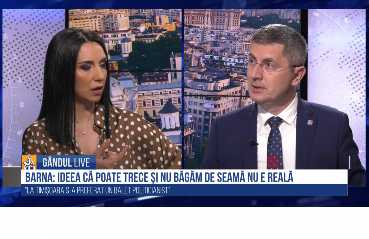 GÂNDUL LIVE. Dan Barna: În momentul de față, Timișoara nu își permite să renunțe la carantină