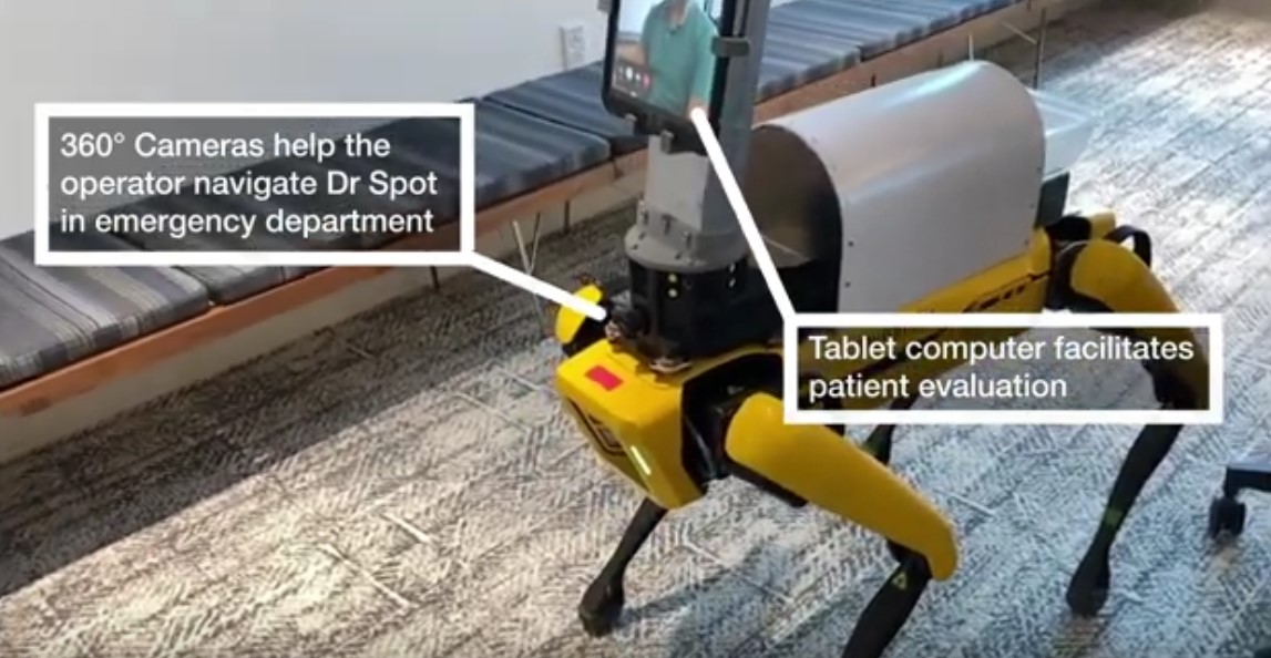 „Doctor Spot”, robotul care îi ajută pe medici să aibă grijă de pacienții COVID (VIDEO)