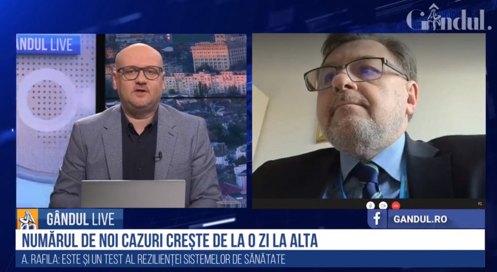 GÂNDUL LIVE. Alexandru Rafila, reprezentantul României la OMS: Cred că România a avut o performanță medie în ceea ce privește controlul acestei pandemii – VIDEO