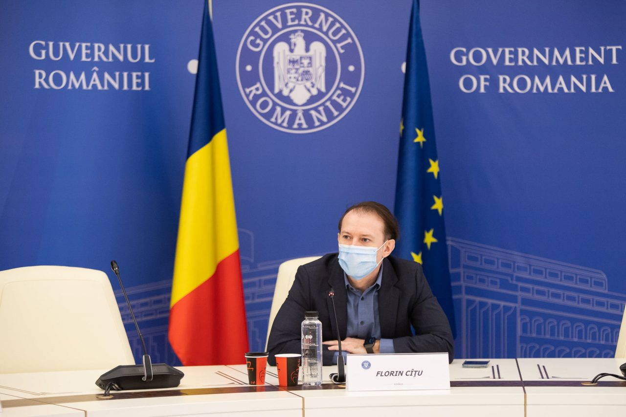 Premierul Florin Cîțu participă la ședința Centrului Naţional de Conducere şi Coordonare a Intervenţiei