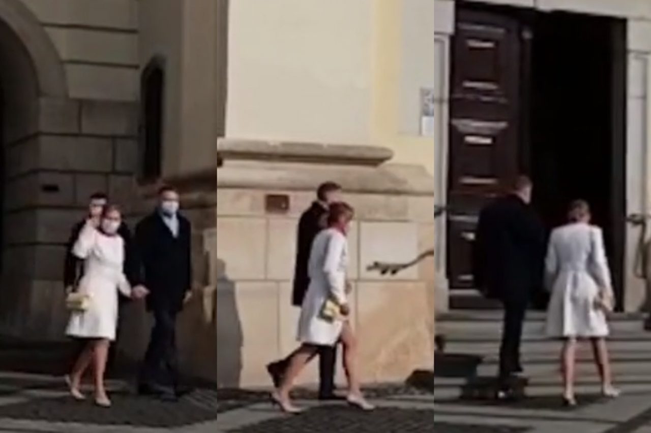 Președintele Klaus Iohannis și soția sa au participat la slujba de Paște la Biserica Romano-Catolică „Sfânta Treime” din Sibiu