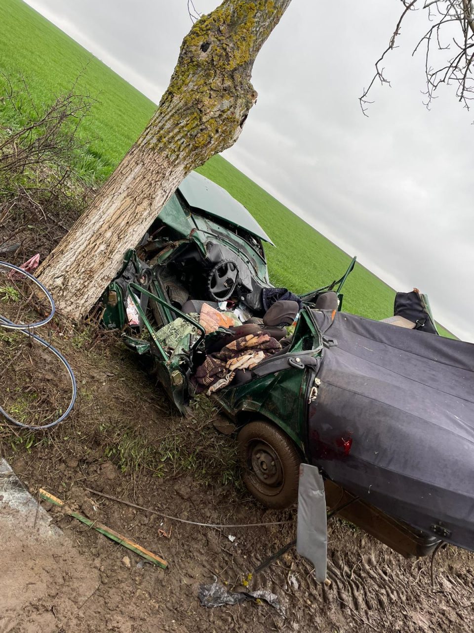 Accident cumplit între Tulcea și Constanța. O femeie a murit după ce a intrat cu mașina într-un copac (GALERIE FOTO)