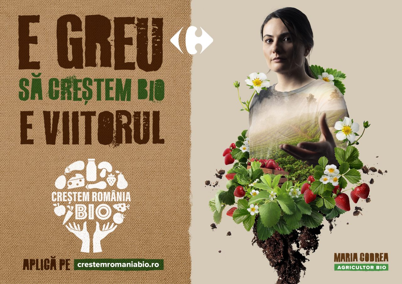 PRODUCȚIE: Carrefour România lansează a treia ediție a programului „Creștem România BIO”. Fermierii se pot înscrie până pe 30 aprilie