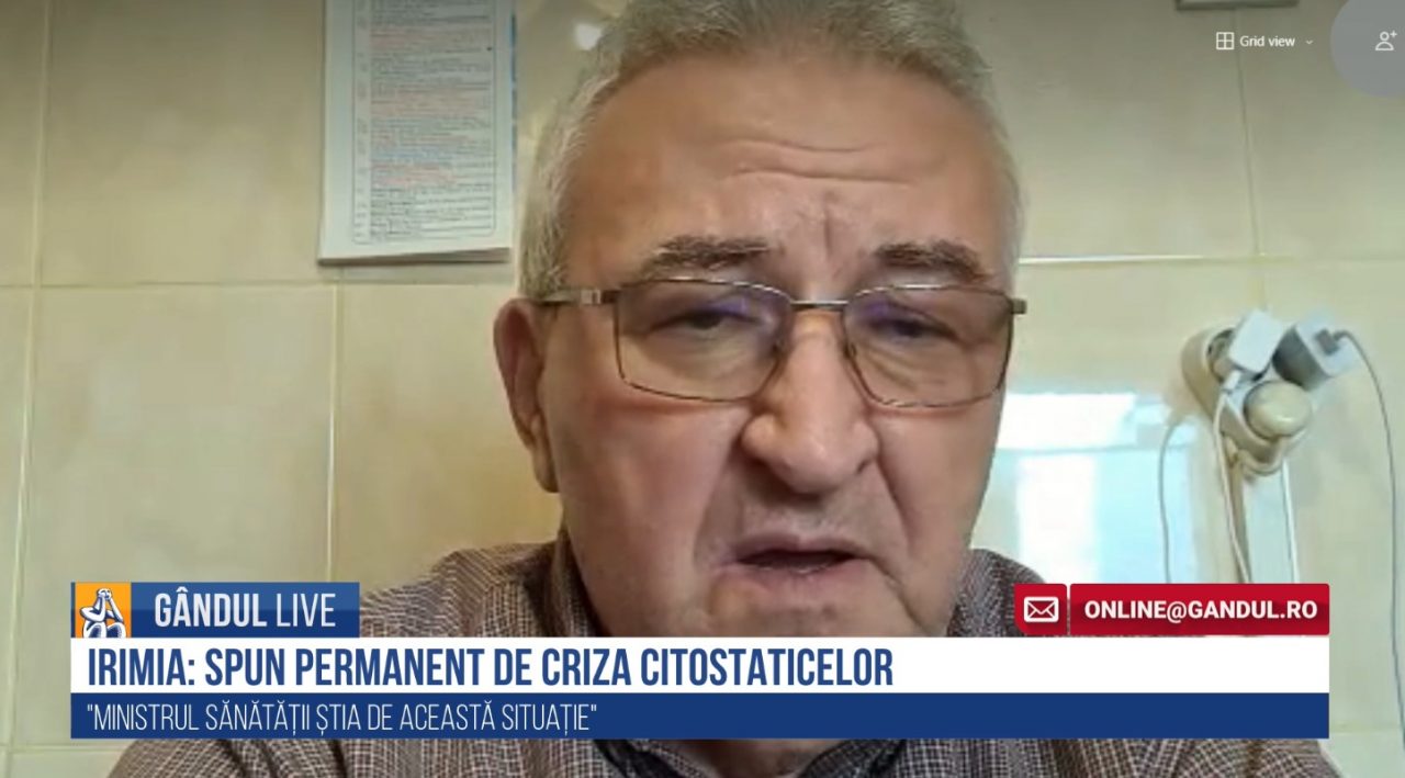 GÂNDUL LIVE. Cezar Irimia: „Se știa în Ministerul Sănătății despre lipsa citostaticelor! / Sistemul, în comă profundă: Până și portarul este angajat politic”