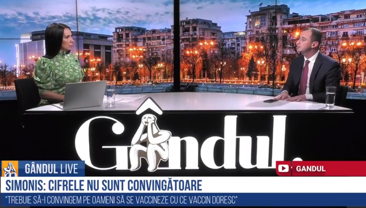GÂNDUL LIVE. Alfred Simonis, despre campania de vaccinare: Cifrele nu sunt mulțumitoare / Avem nevoie de un consens politic – VIDEO
