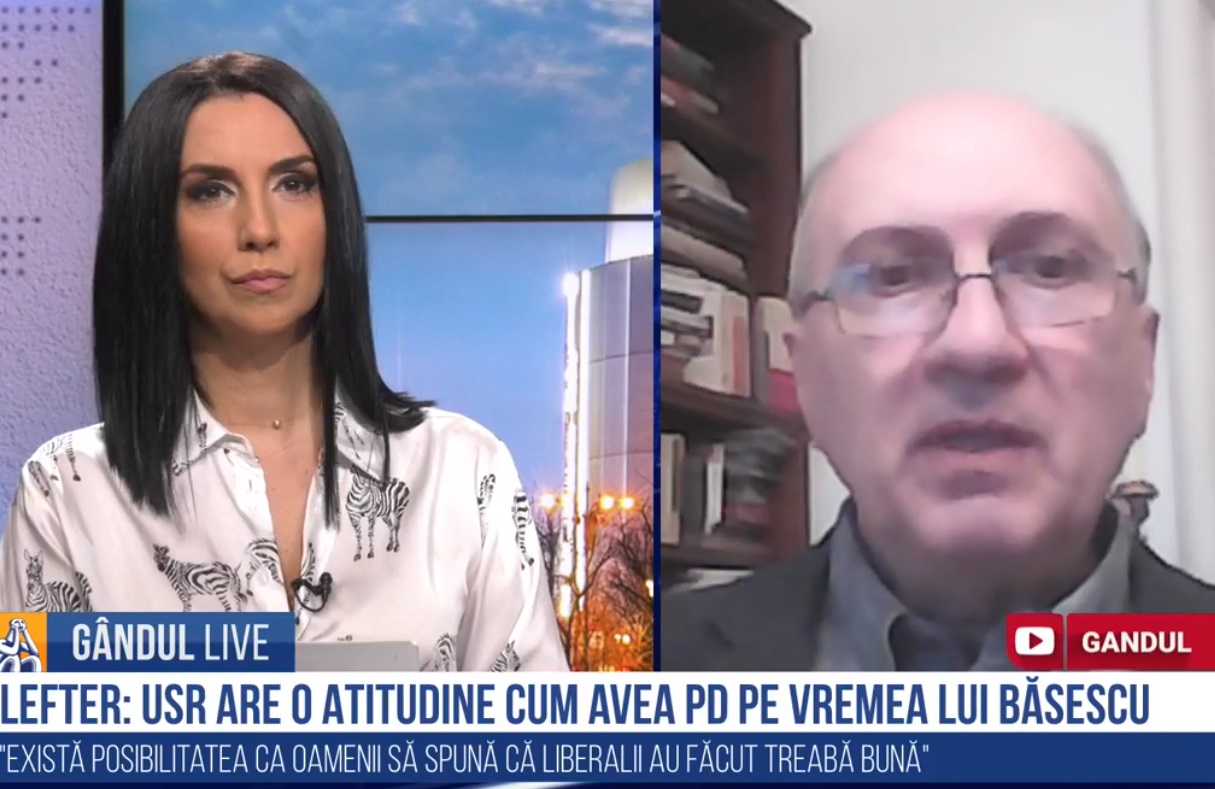 GÂNDUL LIVE. Ion Bogdan Lefter, analist politic: Vlad Voiculescu a folosit o sensibilitate publică pentru a-și ataca oponentul / USR-PLUS joacă politic agresiv – VIDEO