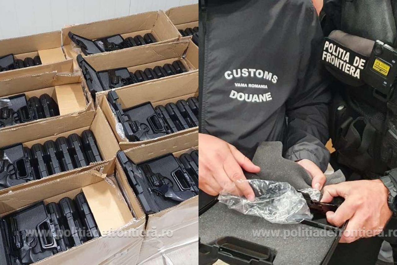 Ministrul Afacerilor Interne anunță o captură record de arme: „Vorbim aici de 2.850 de pistoale noi, cu glonț” – FOTO/VIDEO