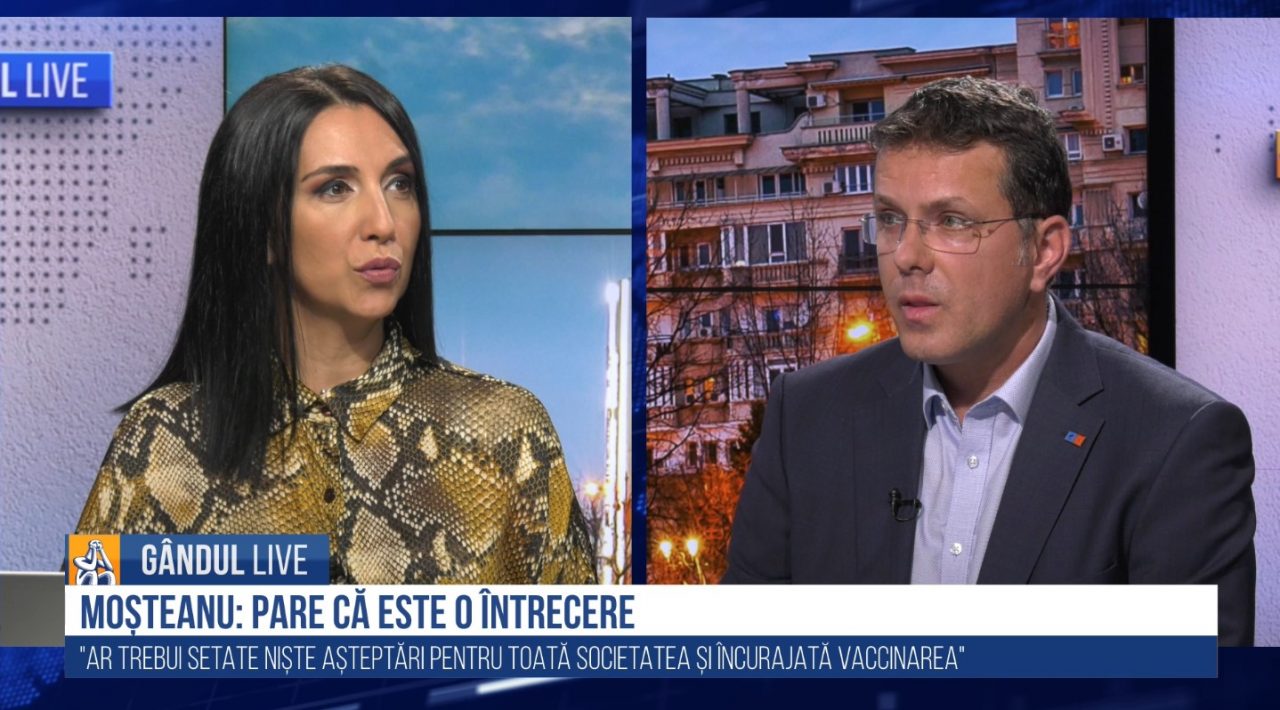 GÂNDUL LIVE. Măsuri de relaxare de la 1 iunie. Ionuț Moșteanu: „Vor fi mai multe libertăți pentru noi toți, dar mai ales pentru cei vaccinați”