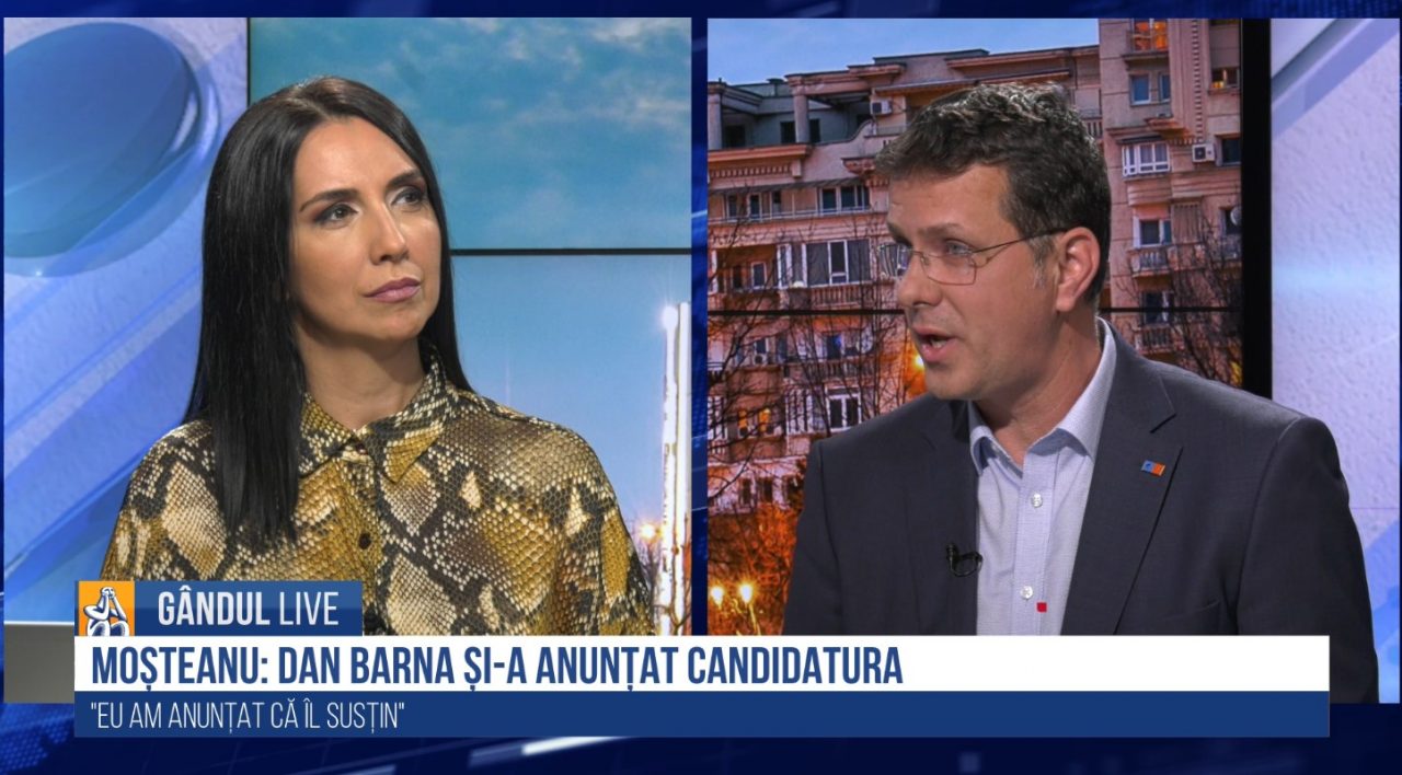 GÂNDUL LIVE. Alegeri viitoare în USR. Moșteanu: „Îl susțin pe Dan Barna. Pe Dacian Cioloș l-am văzut în zoom-uri. A avut Covid, își revine”