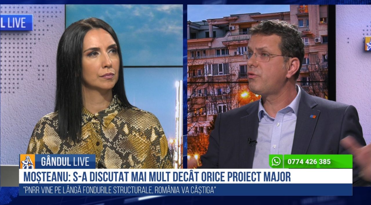 GÂNDUL LIVE. PNRR ar putea scoate România din epoca dosarelor cu șină. Moșteanu: „Ne ținem de reformă!”