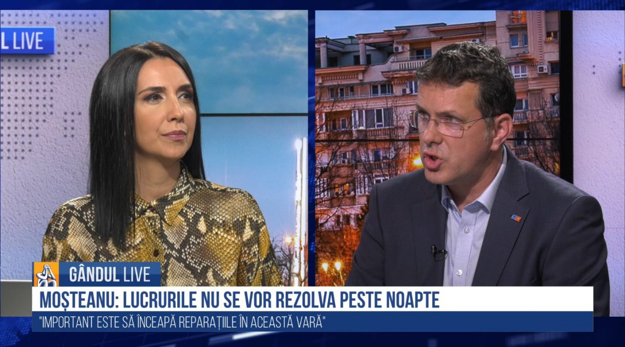 GÂNDUL LIVE. Moșteanu, despre Nicușor Dan: „Face pași în a mișca proiectele. Lucrurile nu se vor rezolva peste noapte”