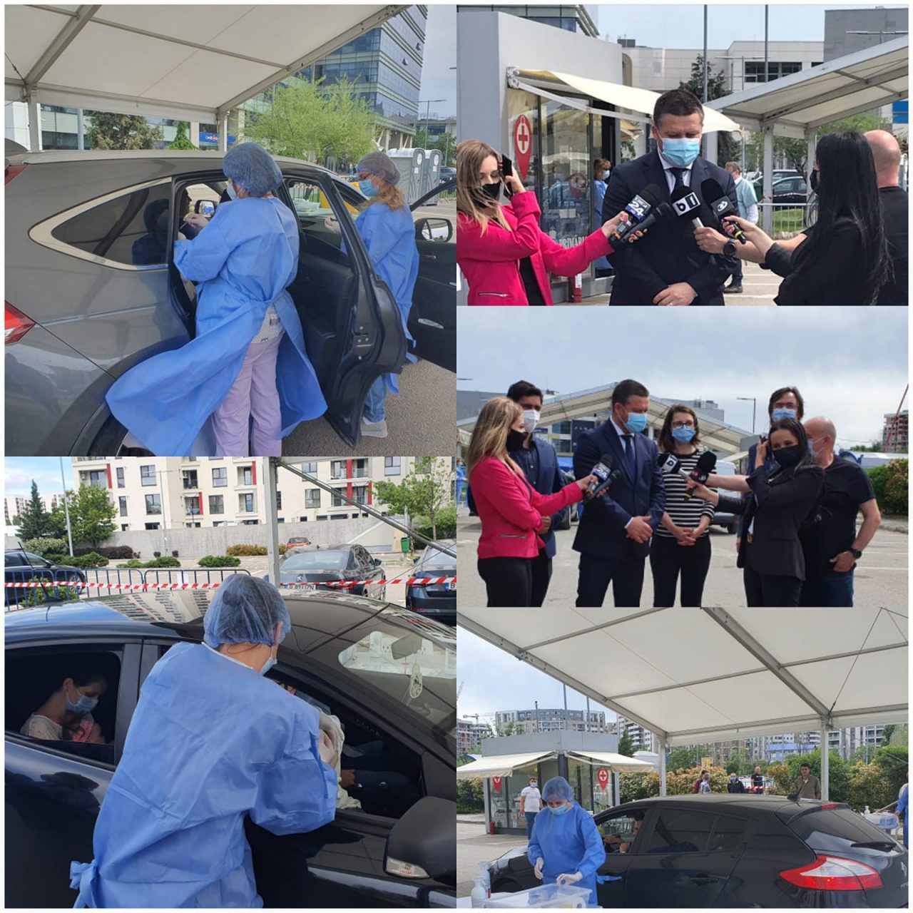 Al treilea centru drive-thru de vaccinare anti-COVID, în parcarea Plaza România
