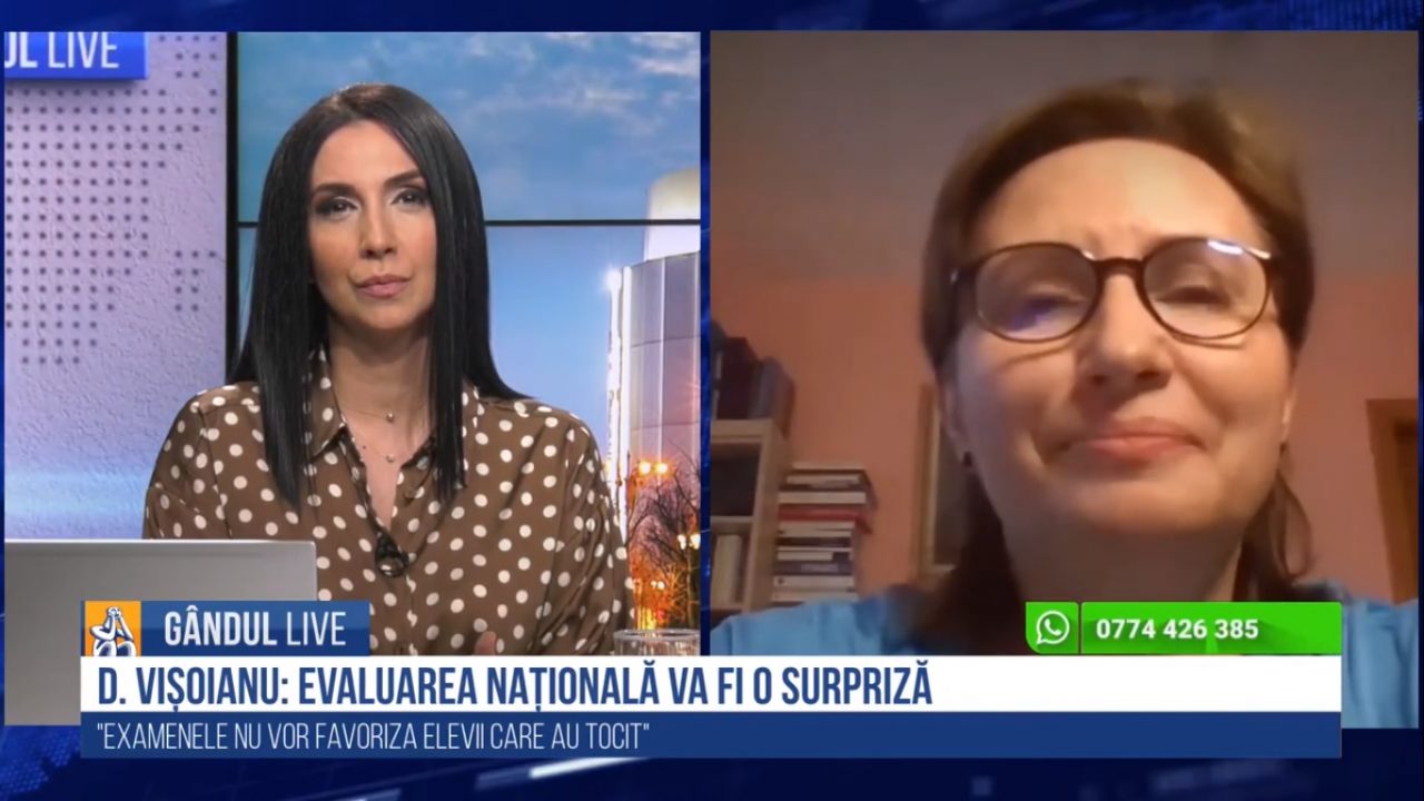 GÂNDUL LIVE. Daniela Vișoianu, expert în educație: „Trebuie să analizăm ce au pierdut elevii în toată această perioadă” | VIDEO