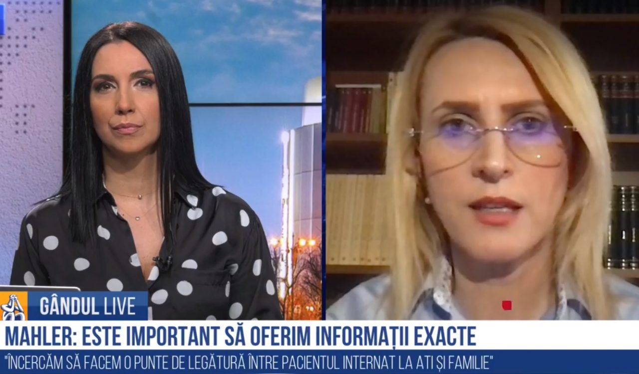 GÂNDUL LIVE. Beatrice Mahler, despre call-center-ul de la „Marius Nasta”: „Am considerat că trebuie să facem ceva, să îmbunătățim deficiențele pe care le avem” – VIDEO