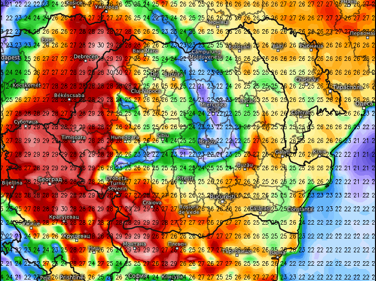 Vremea la mare în weekendul 25 – 27 iunie. Caniculă, disconfort termic și furtuni