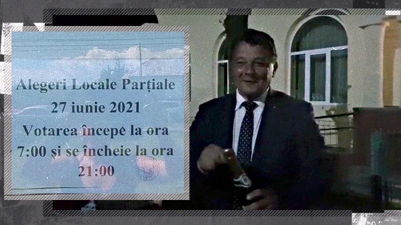 În comuna Aninoasa din Argeș, victoria la alegeri fost sărbătorită cu șampanie, în stradă (VIDEO)