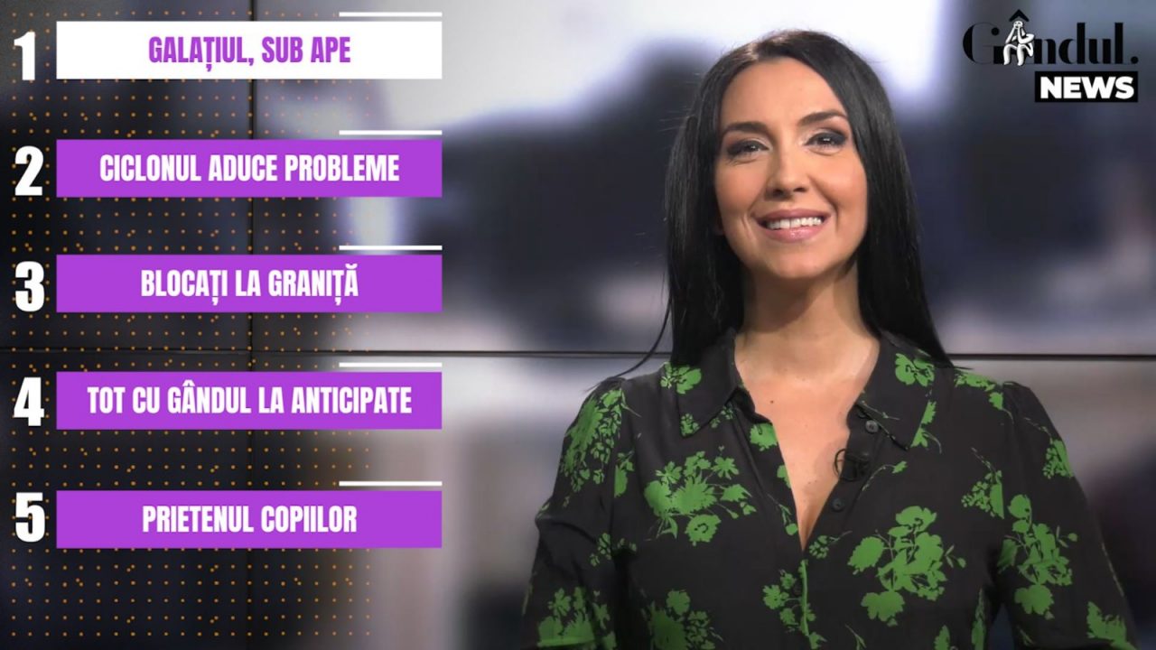 GÂNDUL NEWS. Ciclonul format în Marea Neagră inundă România