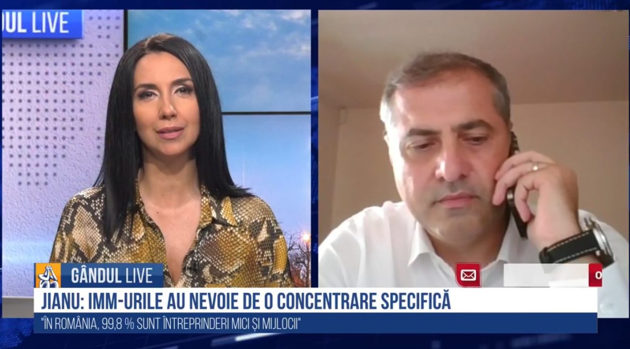 GÂNDUL LIVE. Florin Jianu, președintele CNIPMMR: Când IMM-urile au fost puse la un loc cu toate celelalte structuri economice, politicile au avut de suferit