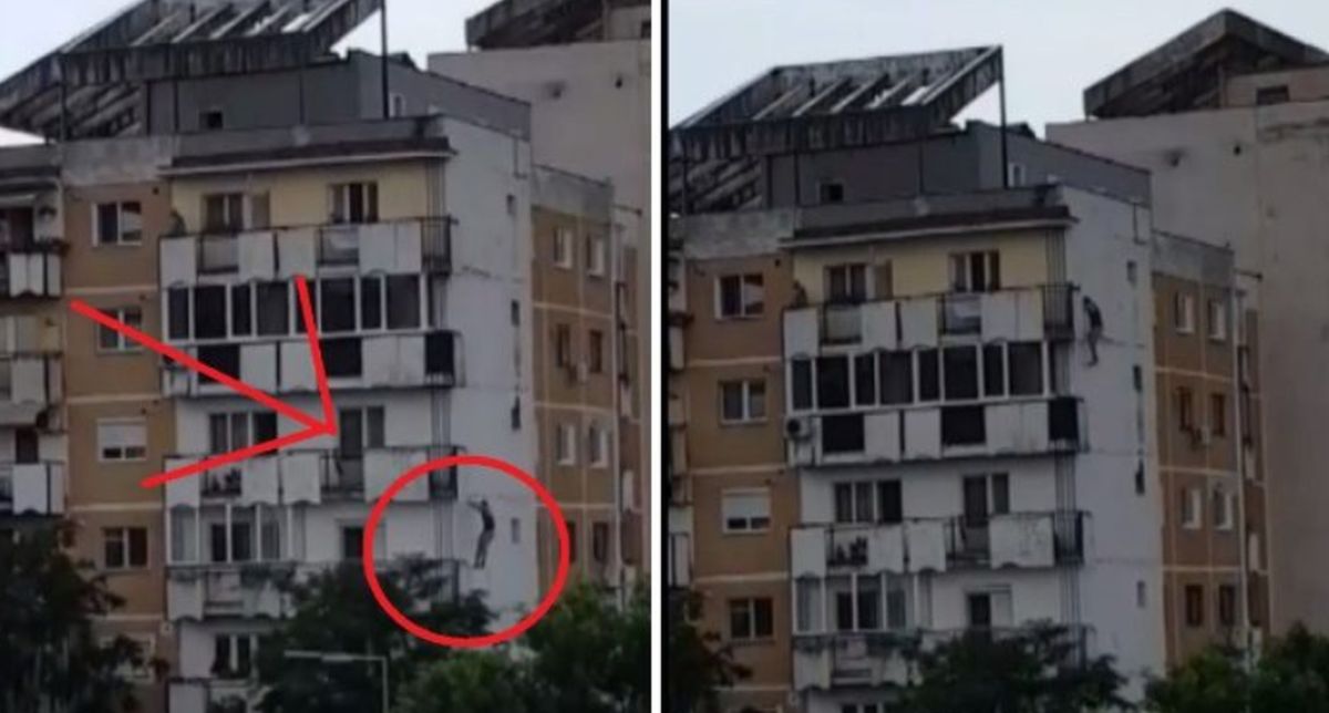 VIDEO| Imagini șocante în Arad. Un bărbat s-a aruncat în gol de pe un bloc cu 6 etaje