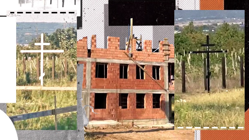 Minunile de la mănăstirea Sfântul Pantelimon din Drăgășani, aflată în construcție. De un an de zile, o cruce își schimbă culoarea, iar oamenii sunt uluiți (VIDEO)