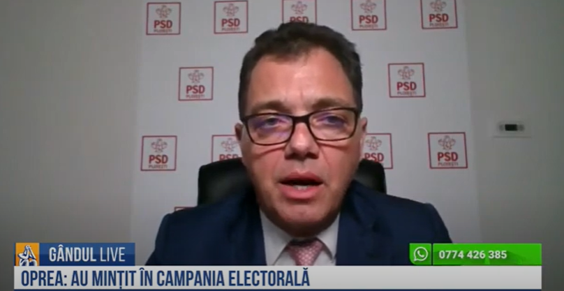 GÂNDUL LIVE. Radu Oprea, senator PSD, îi răspunde lui Cristian Băcanu, deputat PNL: Dacă le păsa de poziția UE, ar fi făcut ceva pentru MCV. Este multă fățărnicie – VIDEO