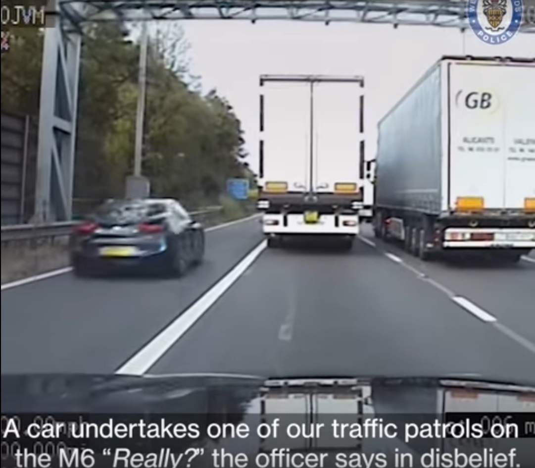 Traficanți de droguri, prinși după ce au folosit banda de urgență ca să depășească o coloană de mașini (VIDEO)