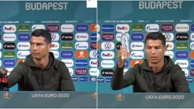 Ronaldo și Pogba, criticați de UEFA. Organizatorii EURO 2020 cer ca jucătorii să nu mai respingă produsele sponsorilor
