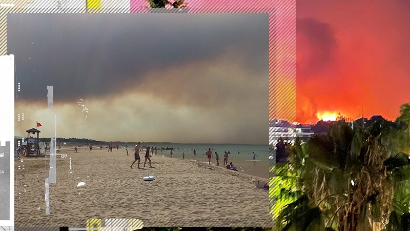 FOTO | Incendiul de vegetație din Antalya nu a fost stins încă. Turist român: ”Parcă ar fi o eclipsă parțială de soare”