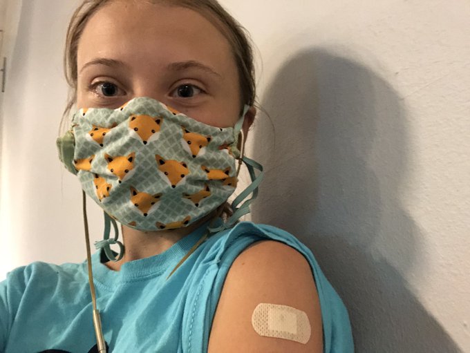Activista Greta Thunberg s-a vaccinat anti-COVID: Sunt extrem de recunoscătoare şi privilegiată