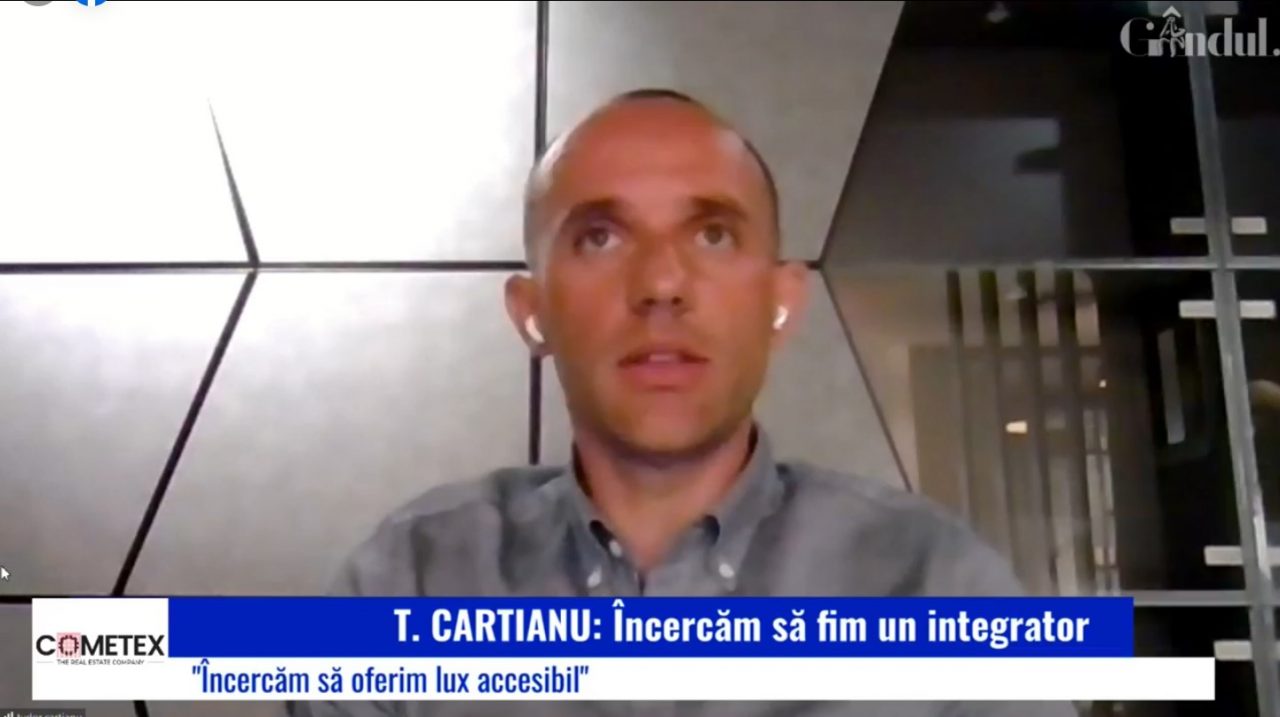 Conferința Smart Estate. Tudor Cartianu, CEO Delta Studio: „Vrem să fim un integrator, să le dăm clienților o variantă de Design & Build” | VIDEO