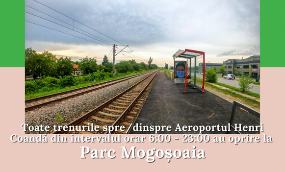 Trenurile CFR de pe ruta Gara de Nord – Aeroportul Otopeni vor opri și în stația „Parc Mogoșoaia”. De când intră în vigoare decizia
