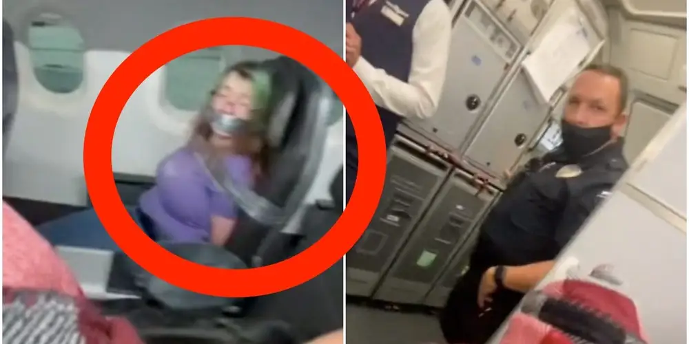 Încă un incident în care e implicată compania American Airlines: O femeie a fost legată cu bandă adezivă de scaun | VIDEO