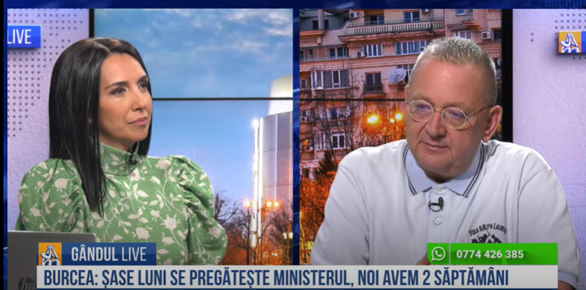 GÂNDUL LIVE. Alin Burcea, vicepreședinte ANAT, despre ajutorul de stat pentru HoReCa: Suntem în filmele cu Stan și Bran – VIDEO