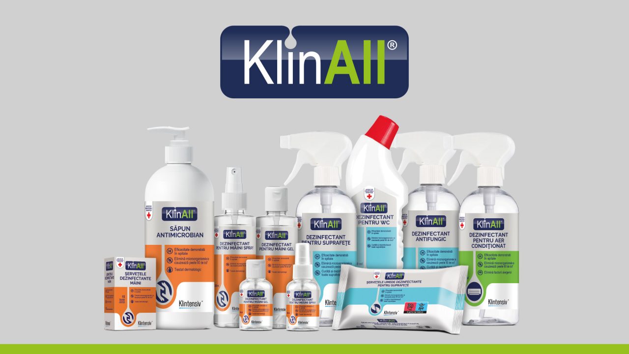 (P) Klintensiv®, cu cele mai vândute produse în spitale în 2020, lansează un brand nou de dezinfectanți pentru consumatorul casnic