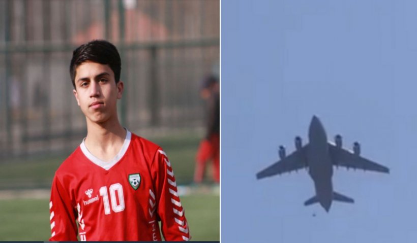 Un junior al echipei naționale de fotbal din Afganistan a murit zdrobindu-se de pista aeroportului din Kabul, după ce a căzut de pe un avion al SUA