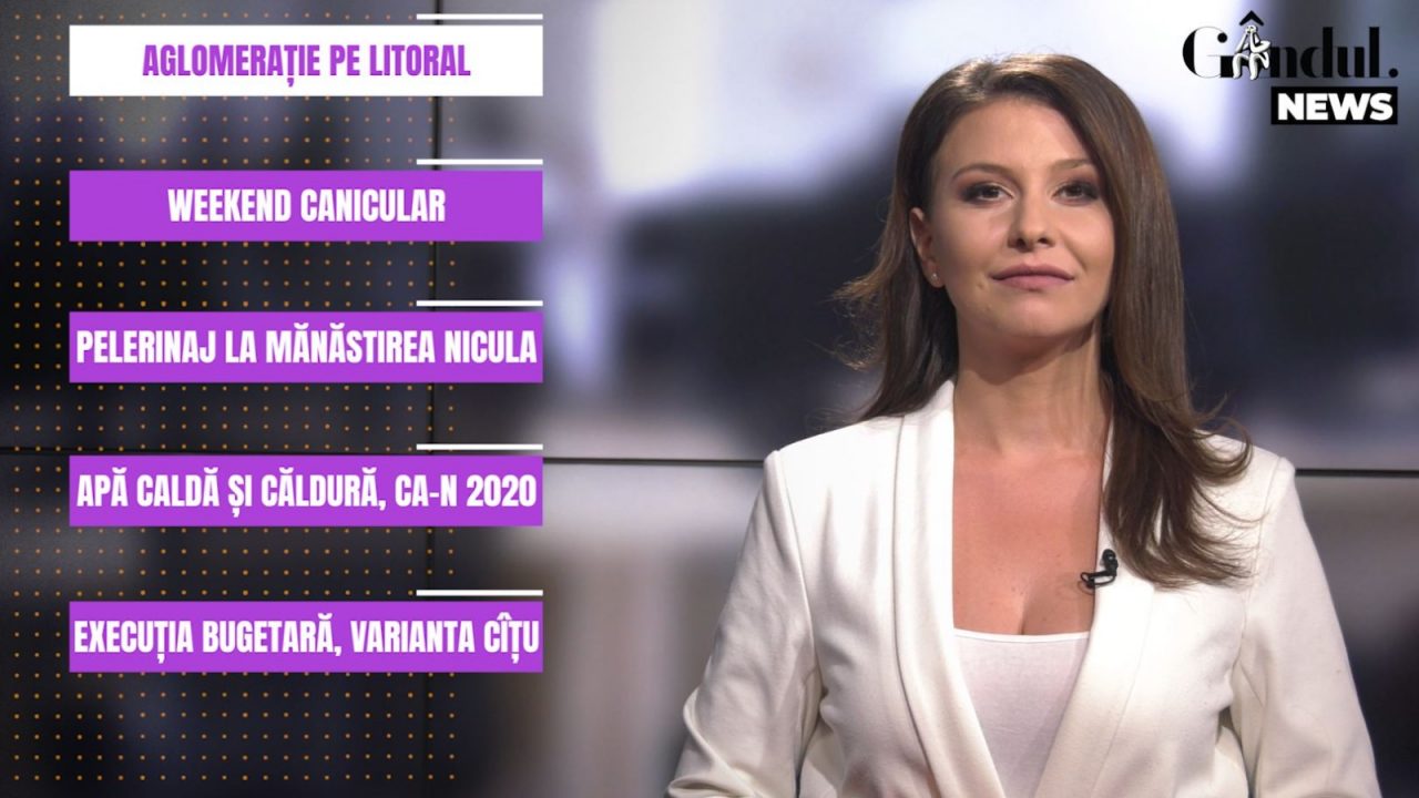 GÂNDUL NEWS. Plajele din Costinești sunt arhipline. Cine nu ajunge la ora 7.00, nu mai găsește loc