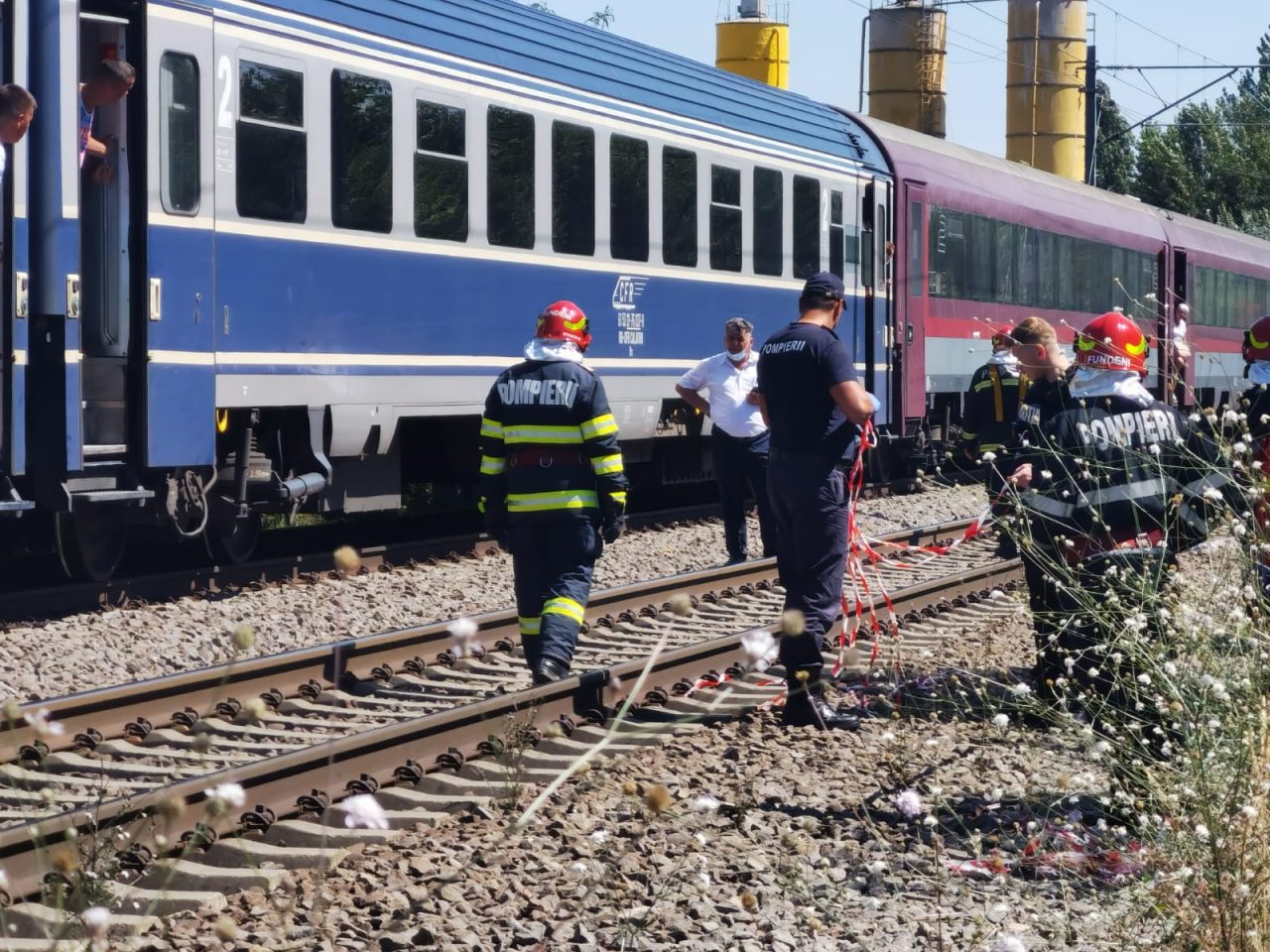 Blocaj pe calea ferată la Andronache. O persoană a căzut sub tren