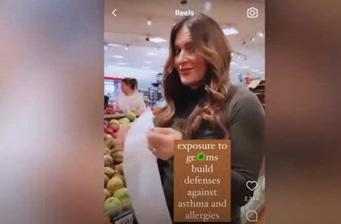 Gest revoltător filmat de o bloggeriță antivaccinistă în supermarket. Instagram i-a blocat contul