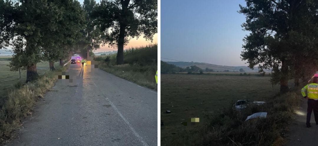 Tragedie pe o șosea din Vrancea: O fată de 14 ani și alți doi tineri de 18 și 19 ani au murit, după ce maşina în care se aflau s-a izbit de un copac