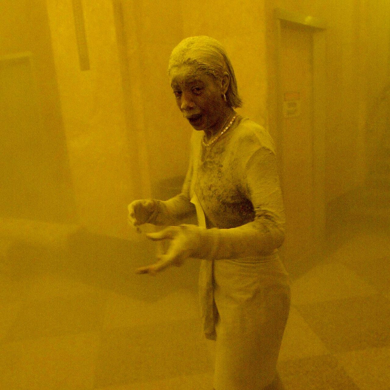 „The Dust Lady”. Fiica supraviețuitoarei atentatelor din 11 septembrie, acoperită de praf şi cenuşă, își amintește de trauma prin care a trecut mama sa