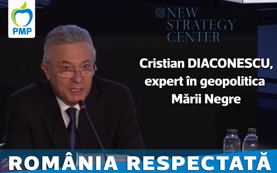 Cristian Diaconescu, președintele PMP, moderator în dezbaterile privind securitatea la Marea Neagră