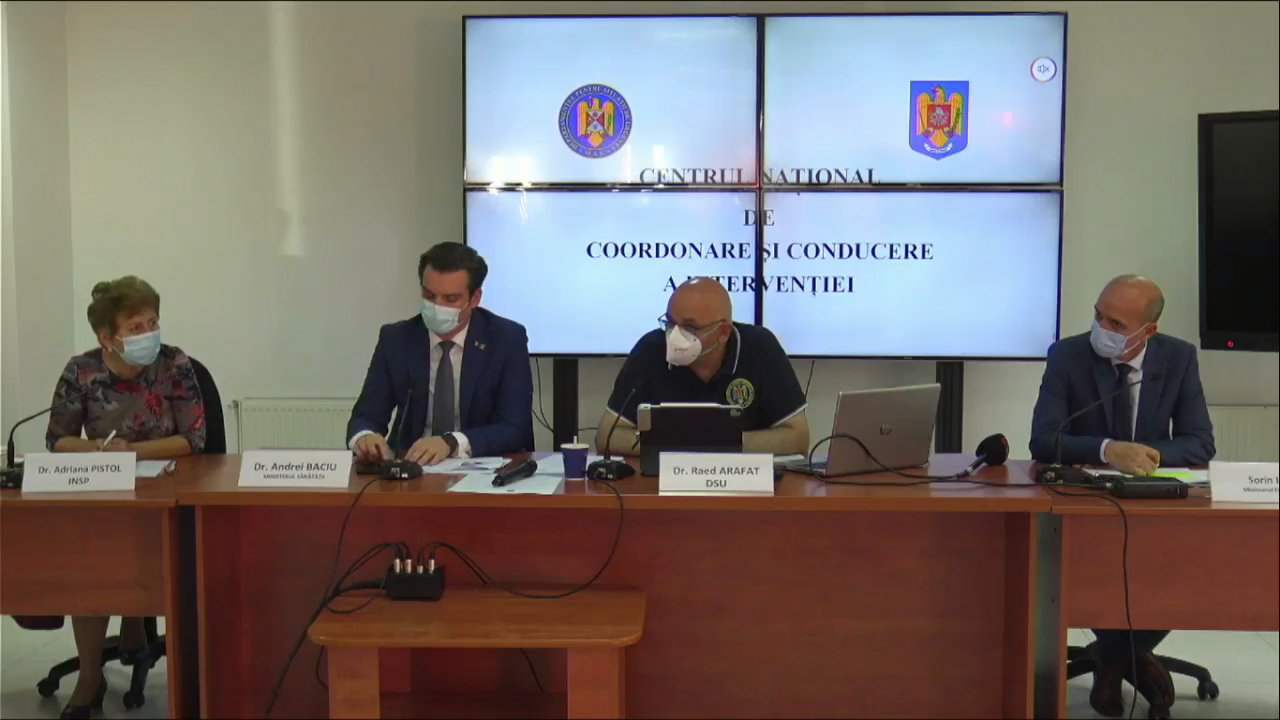 INSP: Dacă o ţinem tot aşa, la finalul lunii octombrie vom depăşi 15.000 de cazuri pe zi