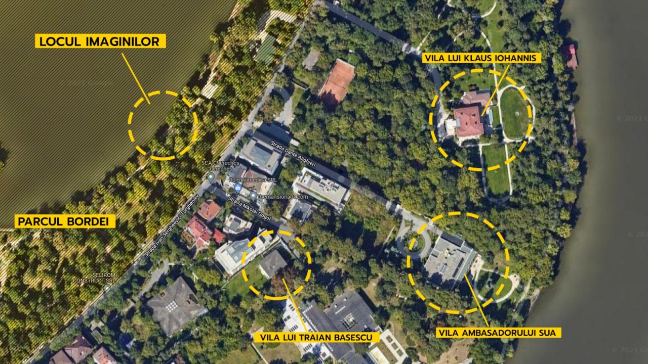 Parcul lipit de vila lui Klaus Iohannis a ajuns o adevărată ruină. Lângă „Bordei” locuiesc și Traian Băsescu sau ambasadorul SUA | GALERIE FOTO