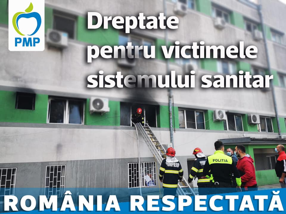 PMP, reacție după incendiul de la Spitalul de Boli Infecțioase Constanța: Cine răspunde ? Încă sunt liberi unii “responsabili”?