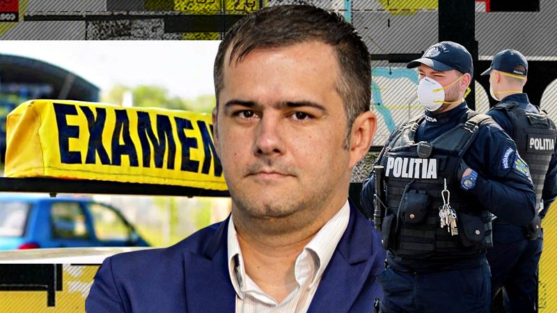 EXCLUSIV| Un primar a încercat să fenteze rândul la examenul auto și a intrat în față, escortat de doi polițiști: „Domn’ primar, ești cumva mai cetățean decât alții?”