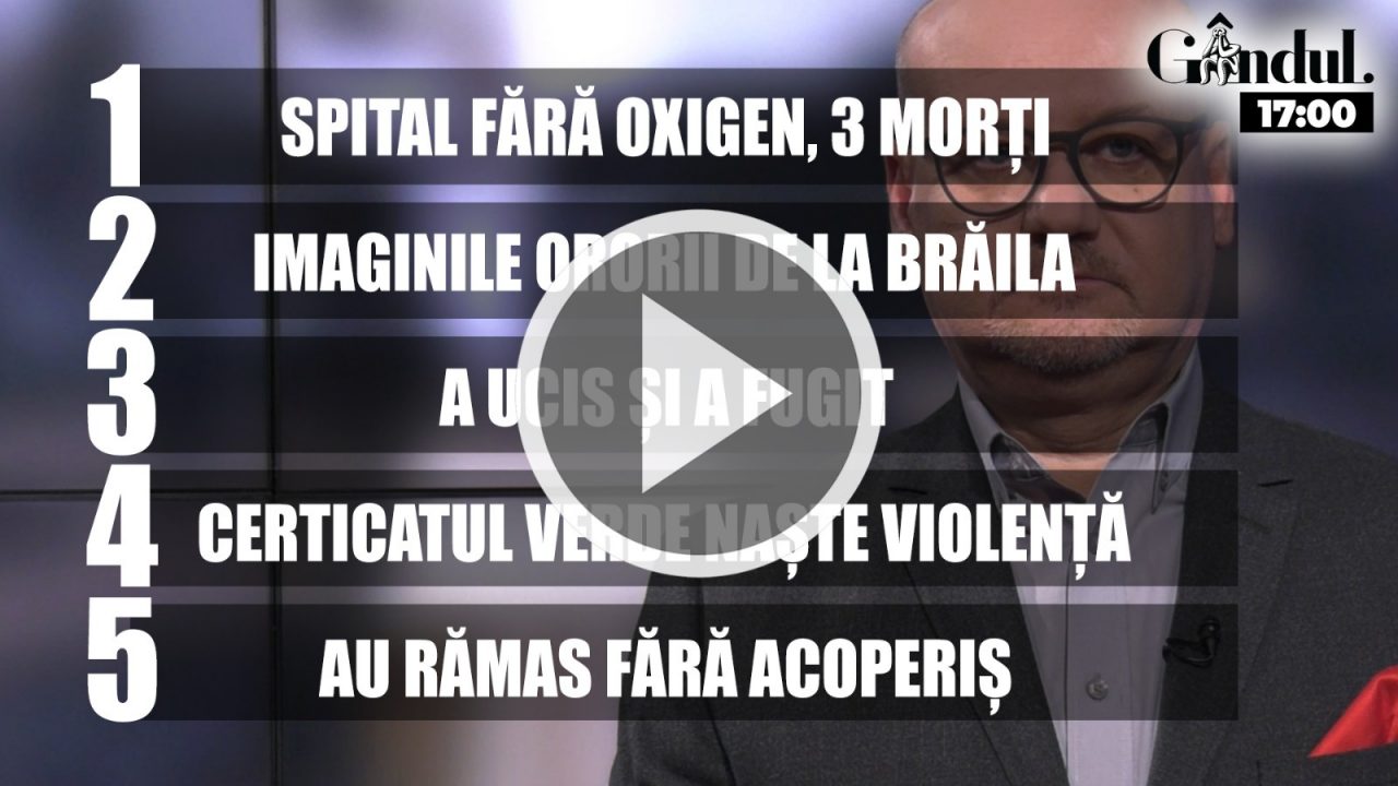 GÂNDUL NEWS. Trei pacienți COVID au murit după ce spitalul din Târgu Cărbunești a rămas fără oxigen