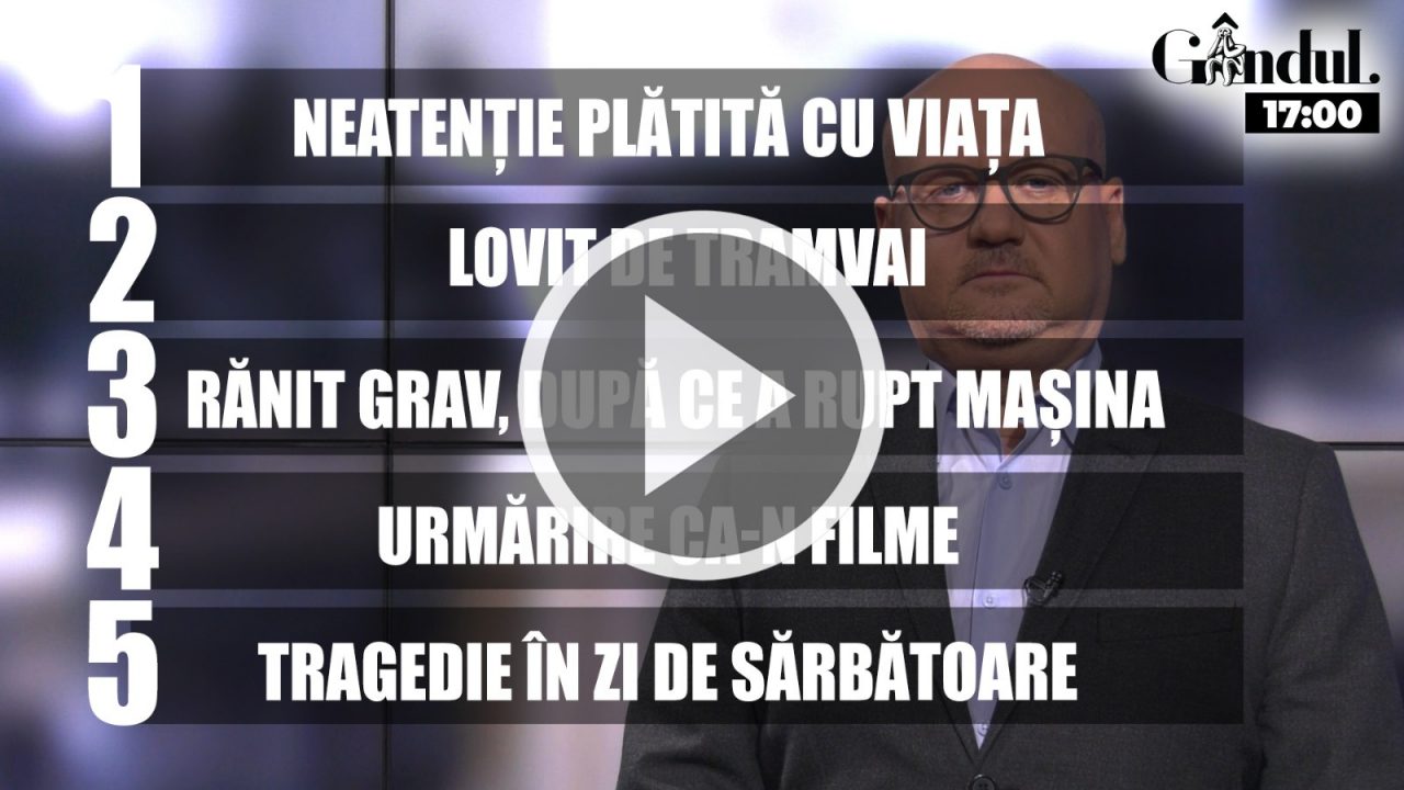 GÂNDUL NEWS. Accident cumplit în Capitală, surprins de o cameră de bord / Un bărbat a fost lovit de tramvai (VIDEO)